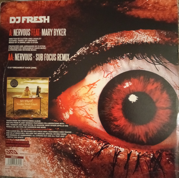 Fresh Feat. Mary Byker - Nervous / Sub Focus Remix | Breakbeat Kaos (BBK 017) - 2