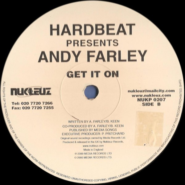 Hardbeat Presents Andy Farley - Bring It Back / Get It On | Nukleuz (NUKP 0207) - 3