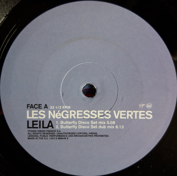 Les Negresses Vertes - Leila (Remixes) | Virgin (7243 8 96844 6 9) - 3