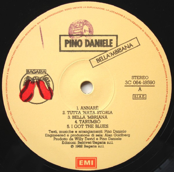 Pino Daniele - Bella 'Mbriana | Bagaria (3C 064-18590) - 2 Pino Daniele - Bella 'Mbriana | Bagaria (3C 064-18590) - 2