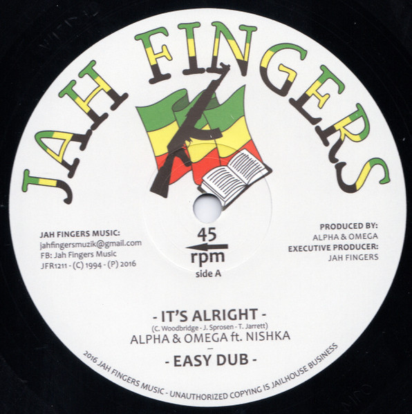 Alpha & Omega Ft. Nishka - It's Alright | Jah Fingers Music (JFR1211)