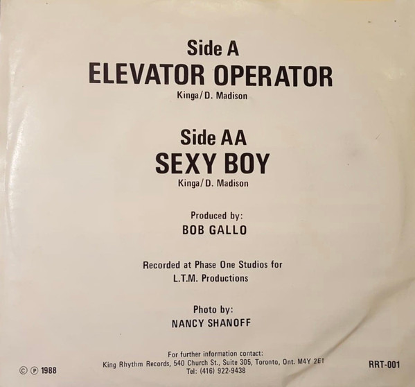 Kinga - Elevator Operator | King Rhythm Records (RRT-001) - 2