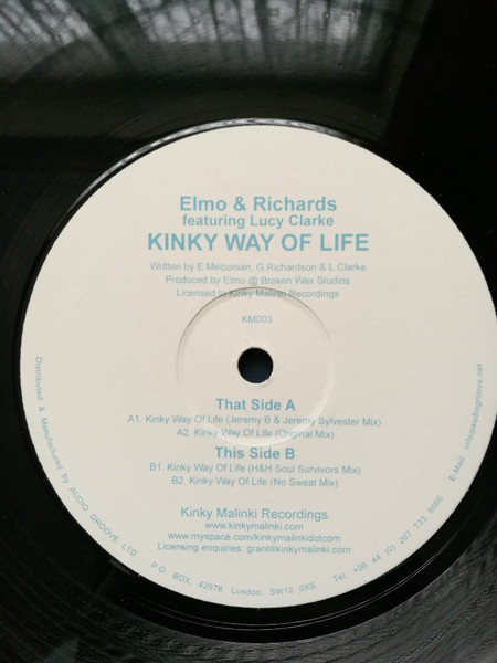 Elmo & Richards Featuring Lucy Clarke - Kinky Way Of Life | Kinky Malinki (KM003) - main