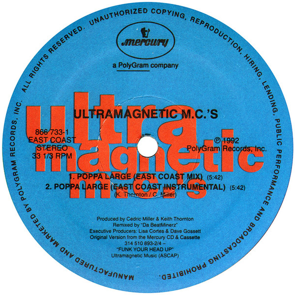 Ultramagnetic MC's - Poppa Large | Mercury (866 733-1) - 3