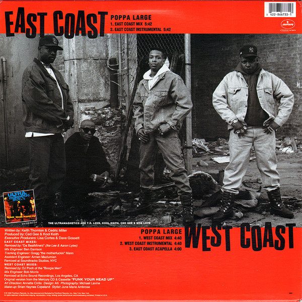 Ultramagnetic MC's - Poppa Large | Mercury (866 733-1) - 2