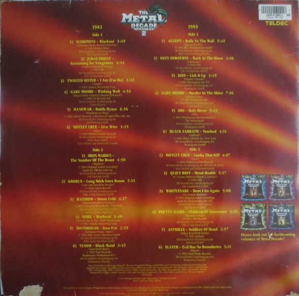 Various - Giants Of Rock - The Metal Decade 1982 - 83 Vol. 2 | TELDEC (2292 - 41900 - 1) - 2 Various - Giants Of Rock - The Metal Decade 1982 - 83 Vol. 2 | TELDEC (2292 - 41900 - 1) - 2