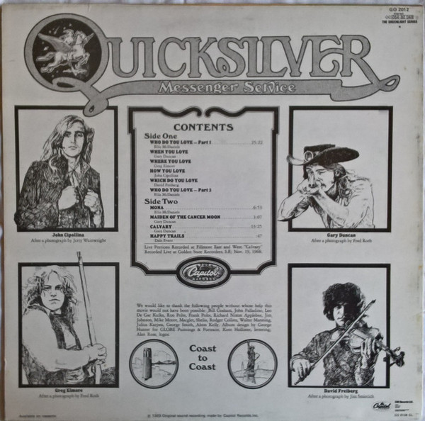 Quicksilver Messenger Service - Happy Trails | Capitol Records (GO 2012) - 2