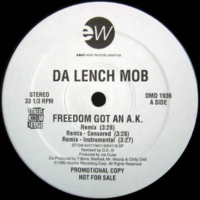 Da Lench Mob - Freedom Got An A.K. | EastWest Records America (DMD 1936)