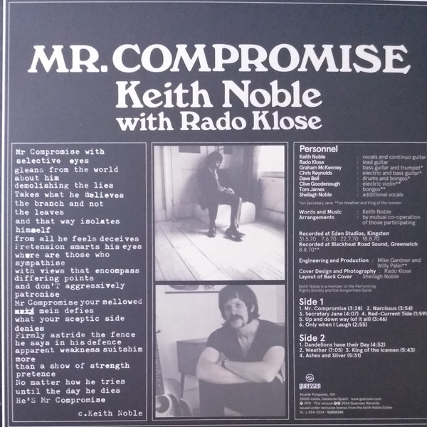 Keith Noble With Rado Klose - Mr. Compromise | Guerssen (GUESS261) - 2