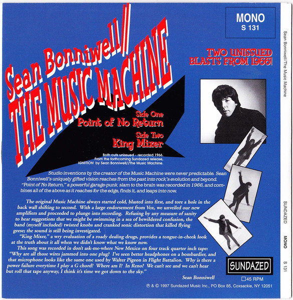 Sean Bonniwell / The Music Machine - Point Of No Return | Sundazed Music (S 131) - 2