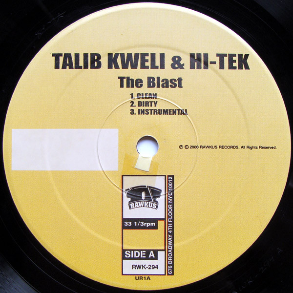 Talib Kweli & Hi-Tek : Reflection Eternal - The Blast | Rawkus (RWK 294) - 3