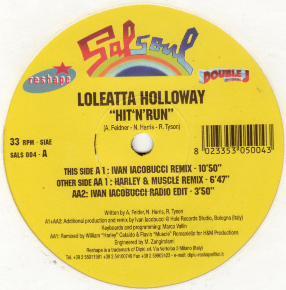 Loleatta Holloway - Hit 'N' Run | Salsoul Records (SALS 004)