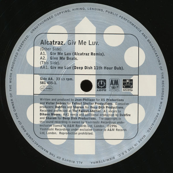 Alcatraz - Giv Me Luv (Alcatraz / Deep Dish Mixes) 2/2 | AM:PM (581 435-1) - 3 Alcatraz - Giv Me Luv (Alcatraz / Deep Dish Mixes) 2/2 | AM:PM (581 435-1) - 3