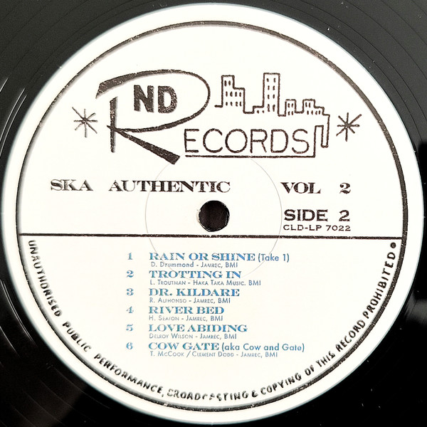 Various - Ska Authentic Volume 2 | ND Records (CLD-LP 7022)
