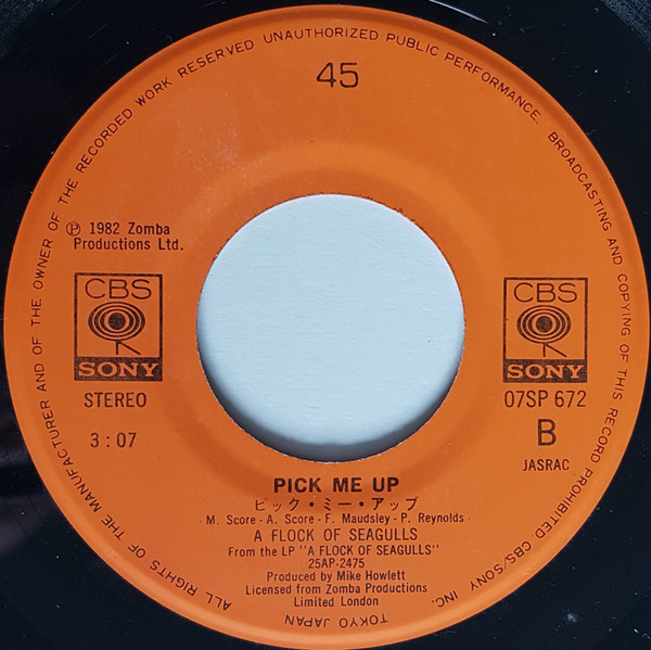 A Flock Of Seagulls - I Ran | CBS/Sony (07SP 672) - 4