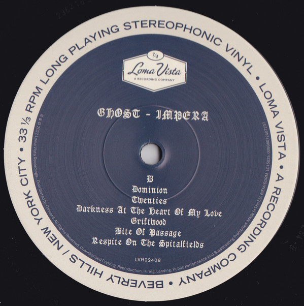 Ghost - Impera | Loma Vista (LVR02408) - 2