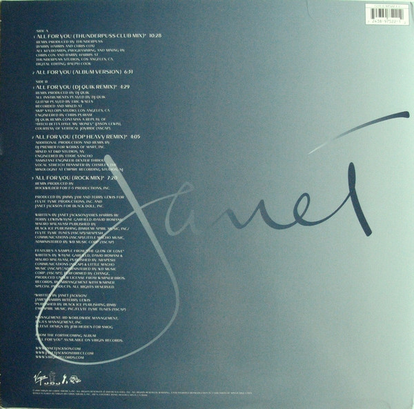 Janet Jackson - All For You | Virgin (7243 8 97522 1 2) - 2 Janet Jackson - All For You | Virgin (7243 8 97522 1 2) - 2