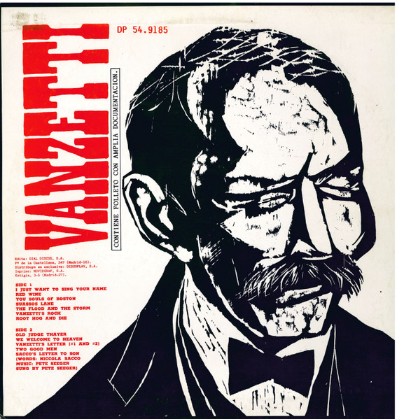 Woody Guthrie - Ballads Of Sacco & Vanzetti | Folkways Records (DP 54.9185) - main Woody Guthrie - Ballads Of Sacco & Vanzetti | Folkways Records (DP 54.9185) - main