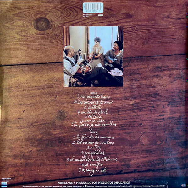 Presuntos Implicados - El Pan Y La Sal | WEA (4509-95702-1) - 2