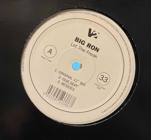Big Ron - Let The Freak | V2 (VVR5013386) Big Ron - Let The Freak | V2 (VVR5013386)