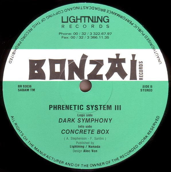 Phrenetic System - Dark Symphony | Bonzai Records (BR 93036) - 2