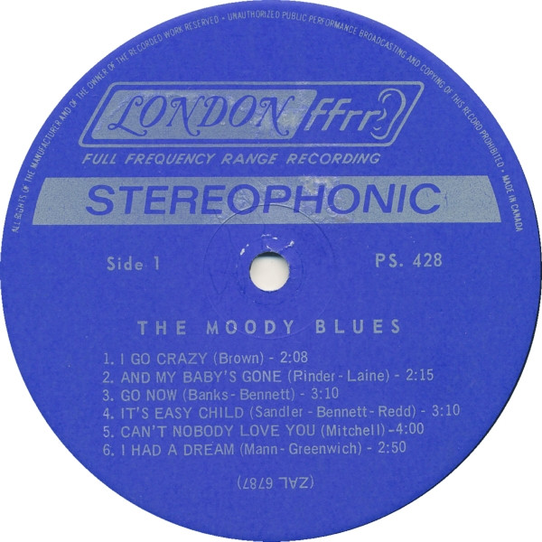 The Moody Blues - Go Now - Moody Blues #1 | London Records (PS 428) - 3 The Moody Blues - Go Now - Moody Blues #1 | London Records (PS 428) - 3