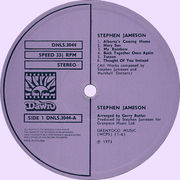 Steve Jameson - Stephen Jameson | Dawn (DNLS 3044) - 2