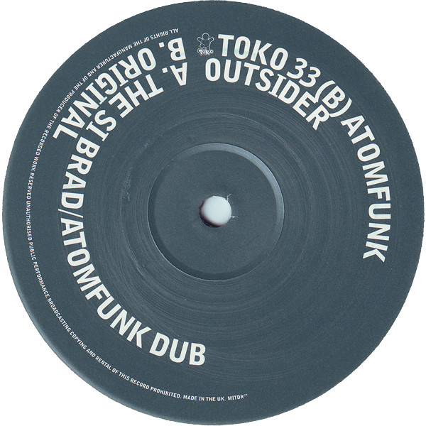 Atomphunk - Outsider | Toko Records (TOKO 33) - 2