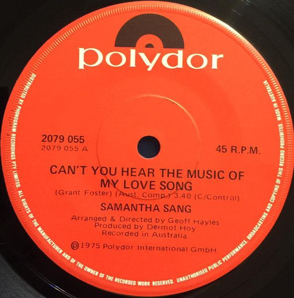 Samantha Sang - Can't You Hear The Music Of My Love Song | Polydor (2079 055)