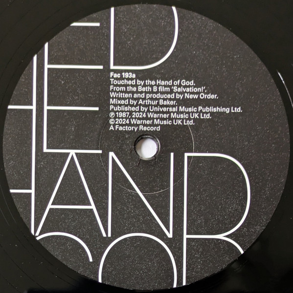 New Order - Touched By The Hand Of God | Factory (Fac 193) - 3 New Order - Touched By The Hand Of God | Factory (Fac 193) - 3