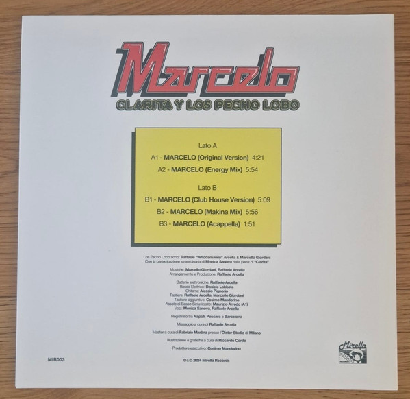 Clarita Y Los Pecho Lobo - Marcelo Ep | Mirella Records (MIR003) - 2