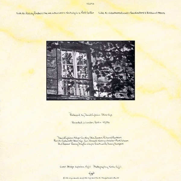 David Sylvian - Brilliant Trees | Virgin (V 2290) - 2