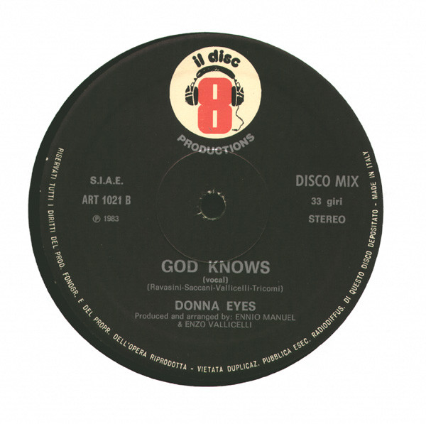 Donna Eyes - God Knows | Il Discotto Productions (ART 1021) - 4 Donna Eyes - God Knows | Il Discotto Productions (ART 1021) - 4