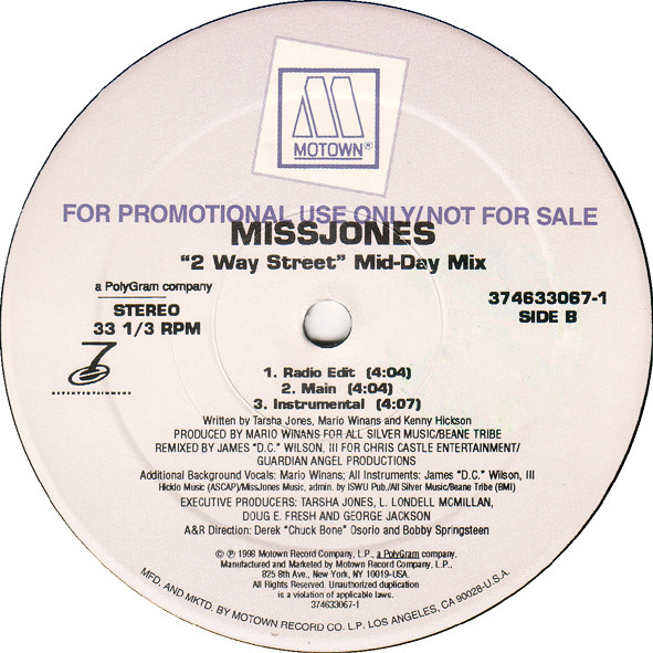 Missjones - 2 Way Street (#1 Lady) | Motown (374633067-1)