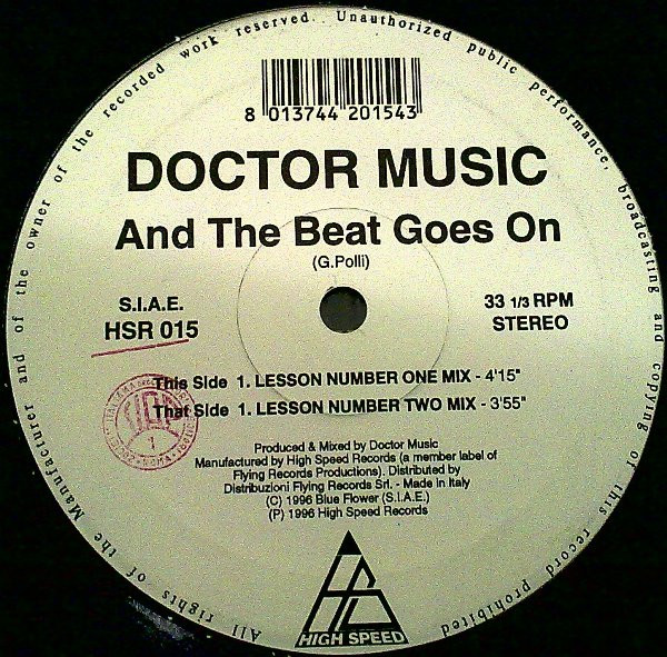 Doctor Music - And The Beat Goes On | High Speed Records (HSR 015)