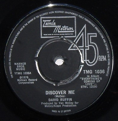 David Ruffin - Discover Me / Smiling Faces Sometimes | Tamla Motown (TMG 1036)