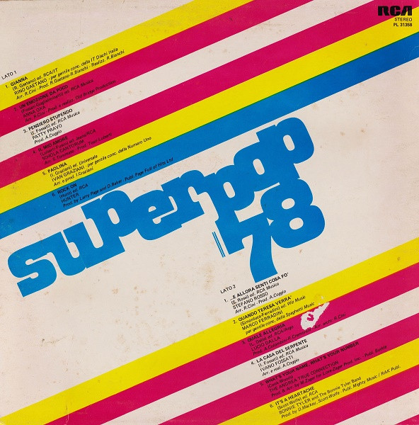 Various - Superpop '78 | RCA (PL 31358) - 2
