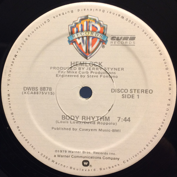Hemlock - Body Rhythm | Warner Bros. Records (DWBS 8878)