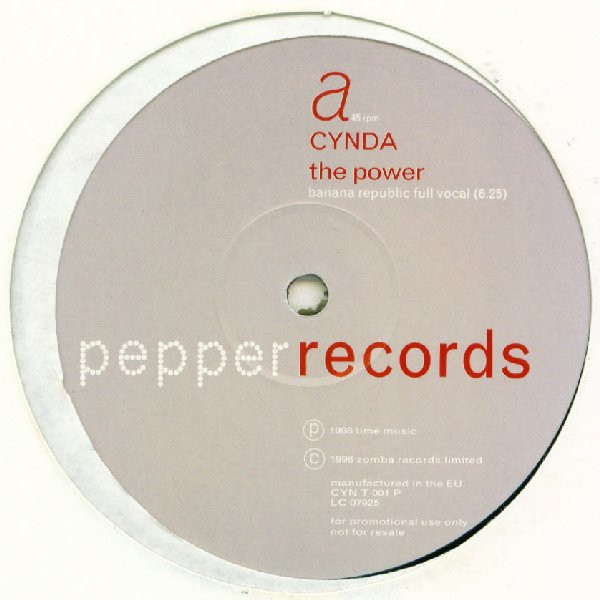 Cynda - The Power | Pepper Records (CYN T 001 P)