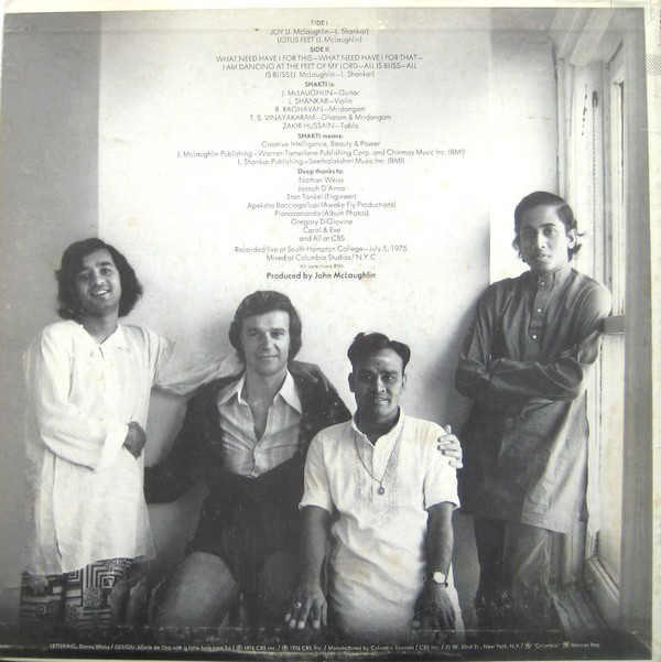 Shakti - Shakti With John McLaughlin | Columbia (PC 34162)