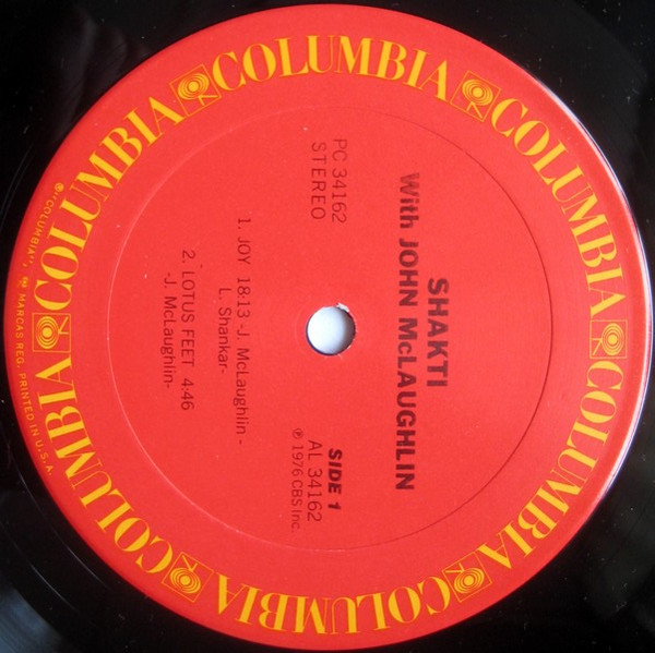 Shakti - Shakti With John McLaughlin | Columbia (PC 34162) - 2