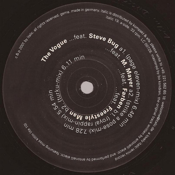 Antonelli Electr. - The Vogue (Remixes) | Italic (ITALIC 019)