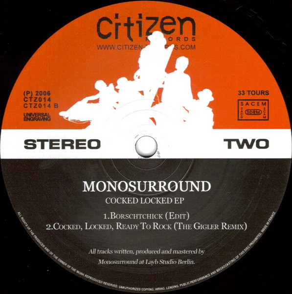 Monosurround - Cocked Locked EP | Citizen Records (CTZ014) - 4