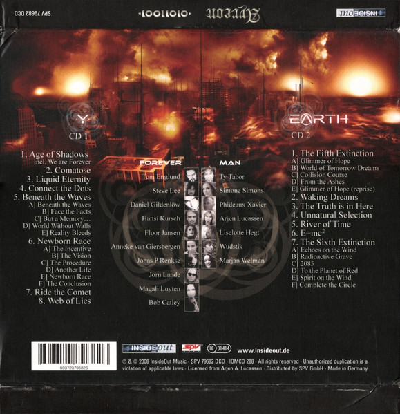 Ayreon - 01011001 | Inside Out Music (IOMCD 288) - 2 Ayreon - 01011001 | Inside Out Music (IOMCD 288) - 2