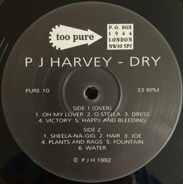 PJ Harvey - Dry | Too Pure (PURE 10) - 4