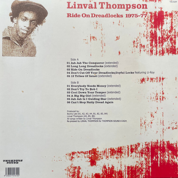 Linval Thompson - Ride On Dreadlocks 1975-77 | Thompson Sound Cantabria (TSC029) - 2