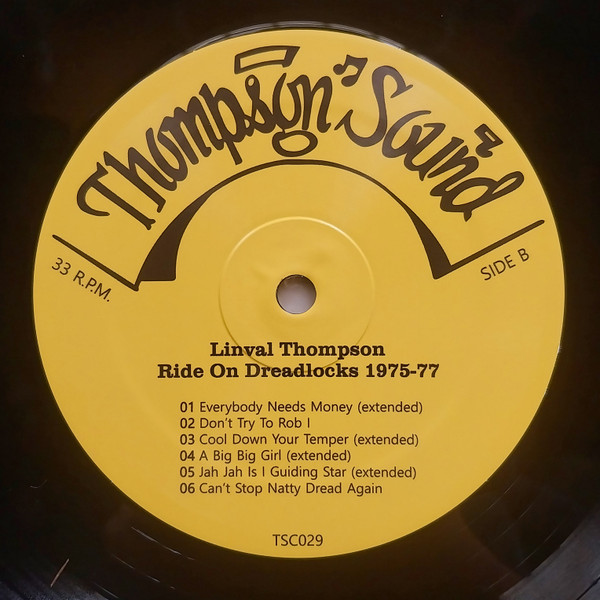 Linval Thompson - Ride On Dreadlocks 1975-77 | Thompson Sound Cantabria (TSC029) - 4