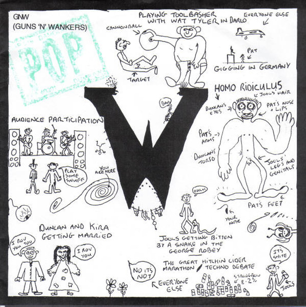 Guns 'N' Wankers - Pop | Rugger Bugger Discs (DUMP 020)