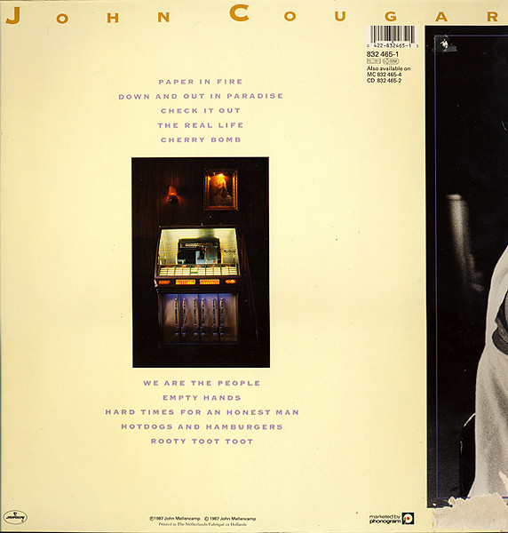 John Cougar Mellencamp - The Lonesome Jubilee | Mercury (832 465-1) - 4 John Cougar Mellencamp - The Lonesome Jubilee | Mercury (832 465-1) - 4