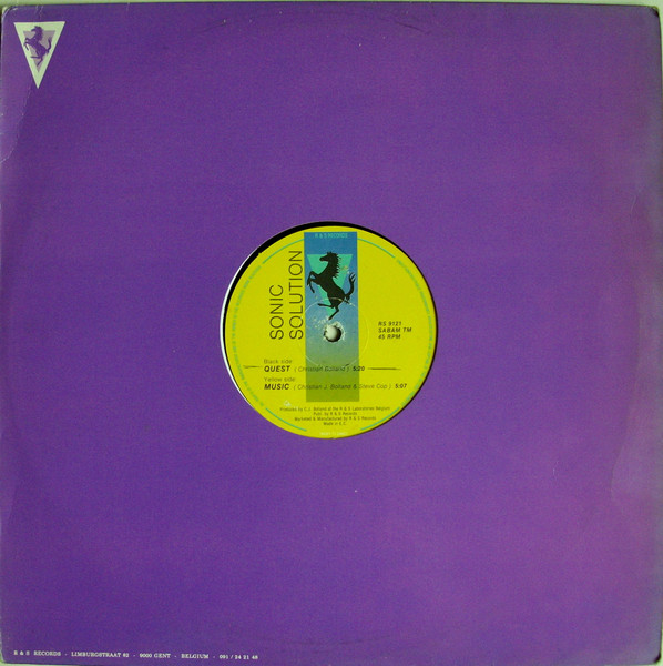 Sonic Solution - Quest | R & S Records (RS 9121) - 3